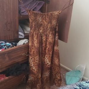 Animal print sundress